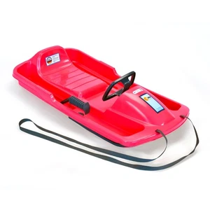 KHW Kinder Schlitten Snow Fox Lenkrodel Bob Rodel Lenkschlitten pink - Bild 1 von 3