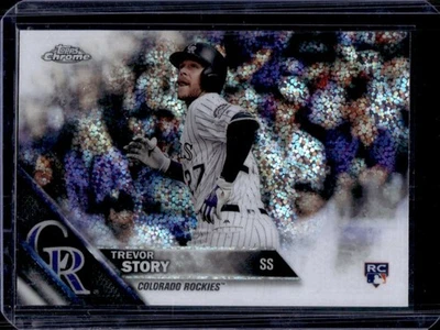 2016 Topps Chrome Update Trevor Story RC Rookie #HMT1 Rockies - Image 1 of 2