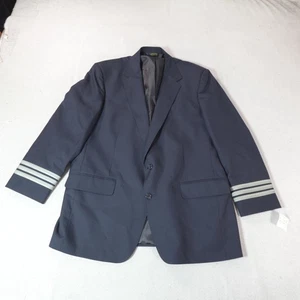 Murphy & Hartelius Blazer Mens 46 R Navy Pilot Uniform 3 Stripe Cuffs Made USA - Picture 1 of 18