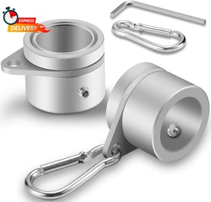 1" Flag Pole Rings, 2 Pcs anti Wrap Flag Pole Clips Swivels, 360° Rotating Flagp - Picture 1 of 12
