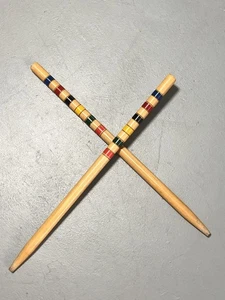2 Sportcraft wood croquet  replacement end posts stakes lot 18” long Sport Craft - Picture 1 of 8