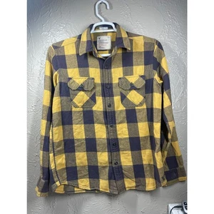 American Eagle Outfitter Athletic Fit amarillo azul cuadros talla mediana - Imagen 1 de 4