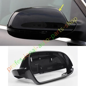 Gloss Black Right Side Rearview Mirror Cover Replace For Audi A5 2011-2016 - Foto 1 di 5