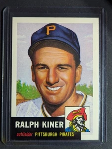 1991 Topps Archives Ralph Kiner #191 1953 Topps Reprint Pittsburgh Pirates - Picture 1 of 2
