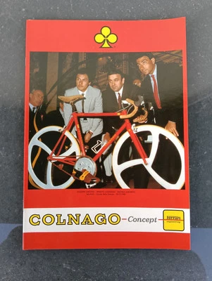Colnago Concept Ferrari 1987 Brochure Catalogo Vintage Saronni Alboreto  - Bild 1 von 4
