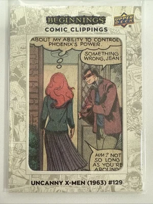 2023 Marvel Beginnings Vol 2 Series 2 Comic Clippings 01/50 #CC-UX129 Jean Grey - Image 1 of 4