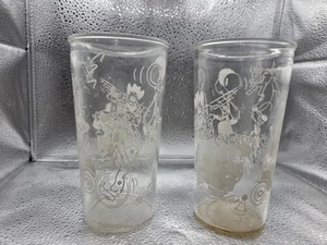 Vintage Zirkus Clown Marmeladengläser in weiß (2er Set) Trinkglas - Bild 1 von 3