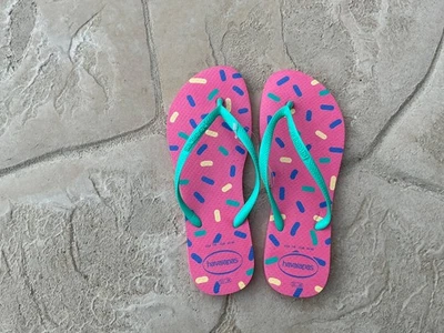 Havaianas Slim Harmony 人字拖 Color Cyber 粉红色 尺寸 7/8 — 第 1/2 张图片