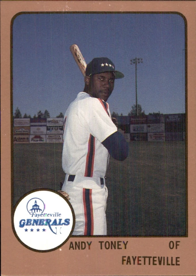 Andy Toney 1988 ProCards #1082 RC Fayetteville Generals *AutographDen* - Image 1 of 2