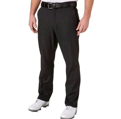 Pantalones de golf para hombre Walter Hagen calce recto grandes y altos negros 44x32 Foto 1 de 4