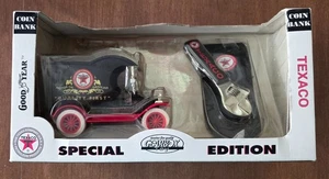 1999 Gearbox Toys Texaco 1912 Ford Model "T" Delivery Car Coin Bank & Tool New - Picture 1 of 3