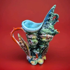 G. Girardi Seashell Majolica Sm Pitcher, Italy, 1950s - Picture 1 of 13