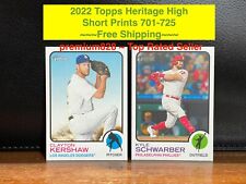 2022 Topps Heritage High SHORT PRINTS 701-725 Sp Set YOU PICK Free Shipping!