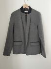 Vince Wool Blazer With Leather Accents 10