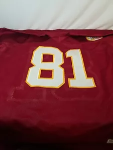 Vintage Washington Redskins Art Monk #81 NFL Red Jersey 52 Mitchell & Ness - Picture 1 of 14