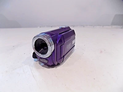 Vivitar DVR 508NHD Digital Video Camcorder Purple 5.1MP UNTESTED Sold as SPARES - Image 1 of 4