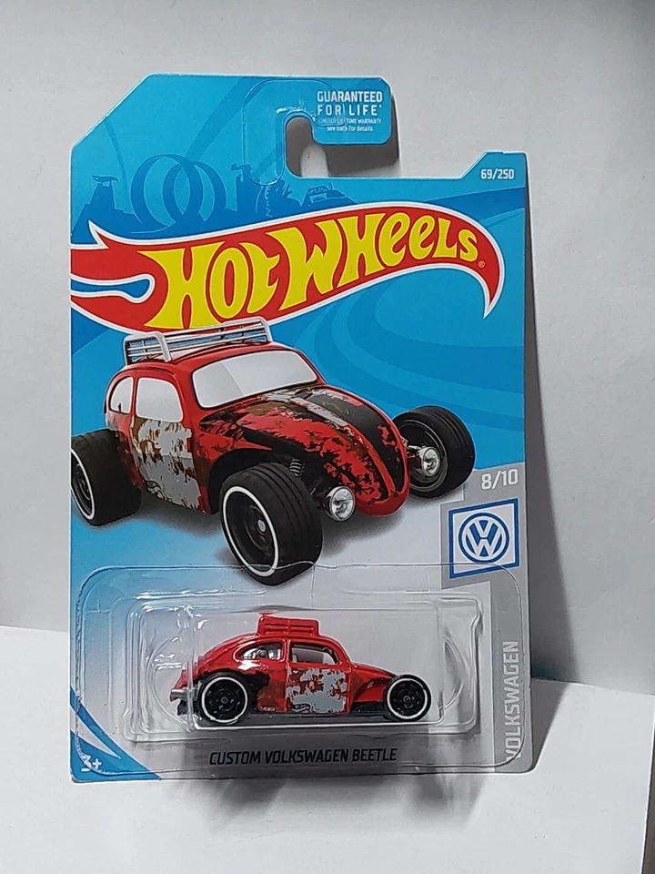 Hot wheels 1/64 🇨🇵  custom Volkswagen beetle #8/10 Mainline 2019 - Photo 1/4