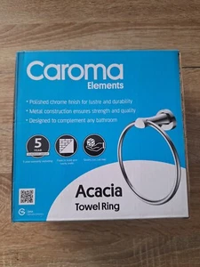 Caroma Towel Ring Silver Brand New Bathroom Accessories - Picture 1 of 3