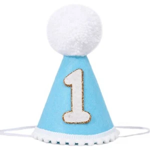 Baby's 1st Birthday Party Hat Boys One Year Old Birthday Crown Decoration - Picture 1 of 8
