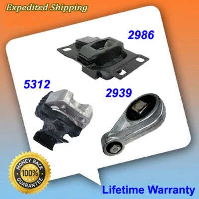 2000-2003 Ford Focus 2.0L Engine Motor&Trans.Mount Set 3PCS for Auto Trans. M426 - Image 1 of 4