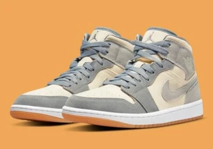 Nike Air Jordan 1 Mid SE 'Coconut Milk Particle Grey' DN4281-100 Size 8 - Picture 1 of 8