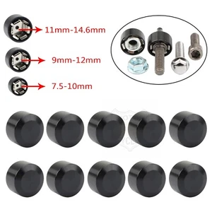 Motorcycle Schrauben Motor Bolt Topper Cap Covers For Harley Twin Cam Dyna Black - Picture 1 of 11