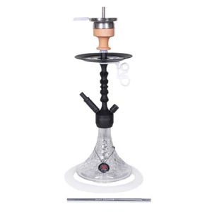 Shisha Komplettset Amy Deluxe Alu Antique Berry S 072.02 - PSMBK-TR Transparent - Bild 1 von 1