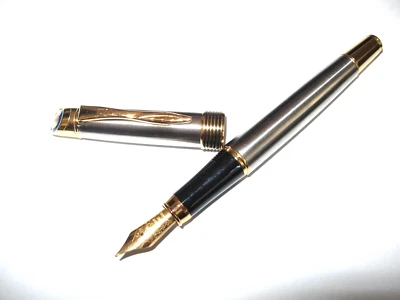 Quill  Füllfederhalter Modell 700 Series (M) Edelstahl   SUPER !!!!!  TOP !!! - Bild 1 von 3