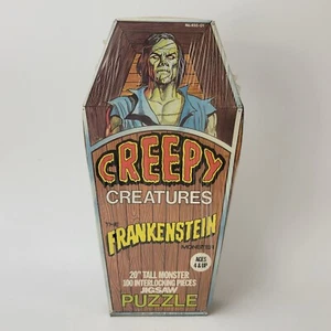 H-G CREEPY CREATURES FRANKENSTEIN JIGSAW PUZZLE BOXED 1975 - Picture 1 of 6