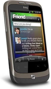 HTC Wildfire PC49100 - Grey Unlocked Android Smartphone Very Good Condition - Afbeelding 1 van 7