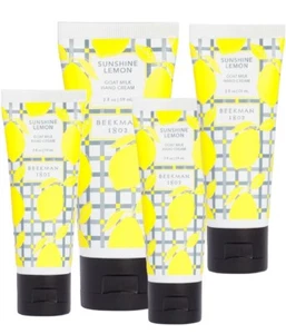 (LOT OF 4)  Beekman 1802 2 oz. Goat Milk Hand Cream  Sunshine Lemon - Picture 1 of 1