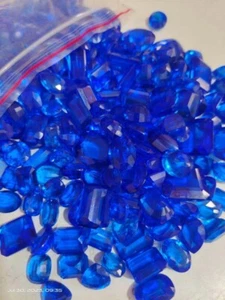 Natural Royal Blue Sapphire Top Mix Shape Loose Gemstone Lot - Picture 1 of 7