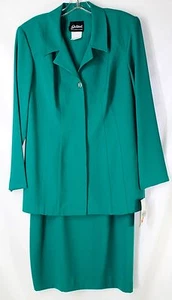 Tuta blazer e gonna leggera turchese Jolibel donna 14 carriere 2 pezzi nuova con etichette - Foto 1 di 7
