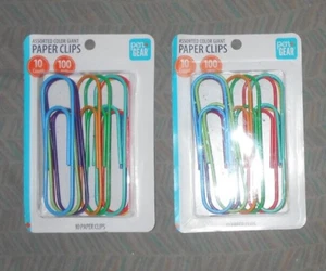 Pen + Gear Two Packs Of 10 Each Giant Color Paper Clips - Picture 1 of 1