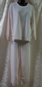 Pijama de 2 piezas Bearpaw talla L nuevo con etiquetas rosa manga larga pantalones cintura elástica larga - Imagen 1 de 15