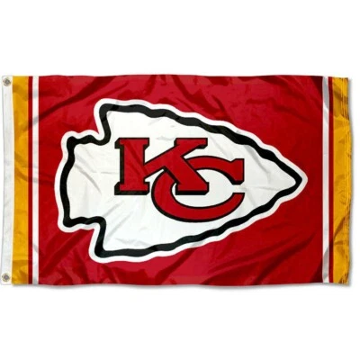 Kansas City Chiefs 3x5 ft Flag Banner NFL Football Free Shipping