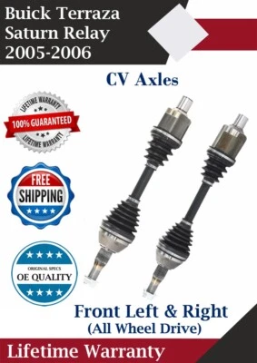 Ejes CV delanteros OE para relé Buick Terraza/Saturn 2005-2006 4x4 garantía de por vida Foto 1 de 4
