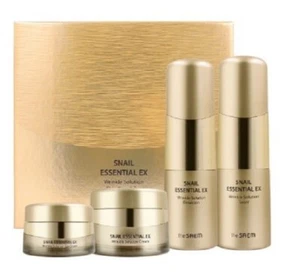 The Saem Snail Essential Ex Wrinkle Solution 3pcs set Skin Care Toner Emulsion - Picture 1 of 1