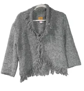 Ruby Red brand Gray Fringe - Women's - Size L - Picture 1 of 8