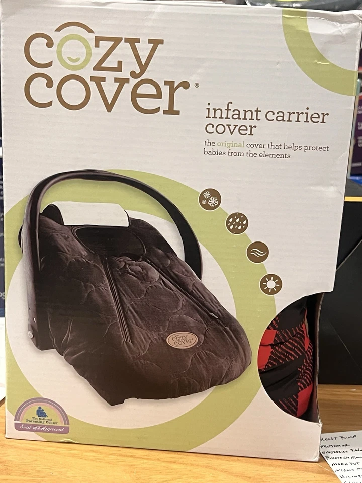 Cozy Cover Infant Carrier Cover - Secure Baby Car Seat Cover - Quilted Red - Image 1 of 1