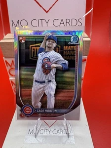 Bowman Chrome 2025 - Cade Horton Red Logo Rookie Redemptions #10 - RC Refractor - Imagen 1 de 2