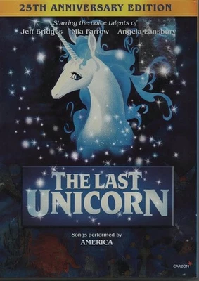 The Last Unicorn DVD 25th Anniversary Edition 1982 Jeff Bridges Mia Farrow Foto 1 de 4