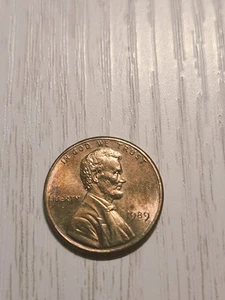 1989 RD Lincoln 1c Penny No Mint Mark ERROR - Picture 1 of 4