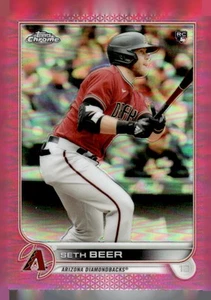 2022 Topps Chrome #186 Seth Beer Pink Refractor Arizona Diamondbacks - Picture 1 of 2