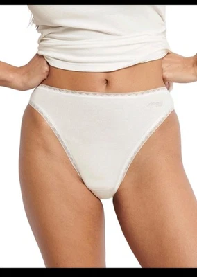 Трусы Sloggi Tai Knickers GO 2 упаковки органический хлопок богатые брифы белье размер XL кремовые - Изображение 1 из 4