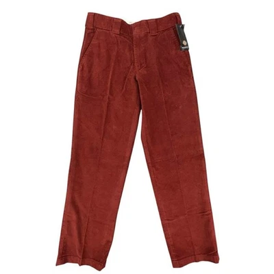 Dickies Regular Fit Corduroy Pants Men's 30x32 Red Casual Workwear Trousers NWT - Image 1 of 4