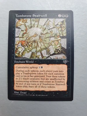 Tombstone Stairwell, MTG Mirage (1996) Rare Black Enchantment NM - Image 1 of 2