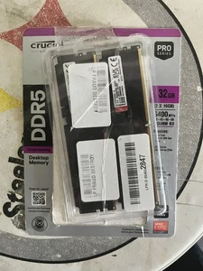 Crucial Desktop Memory 32GB RAM - Picture 1 of 1