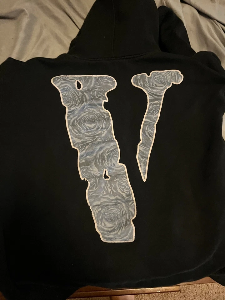 VLONE x поп дым «WOO» черный толстовка с капюшоном размер (X-Large) - Изображение 1 из 2