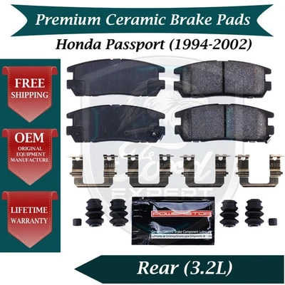 NUEVO OE Kit de pastillas de freno traseras de cerámica para Honda Passport 1994-2002 garantía de por vida Foto 1 de 4